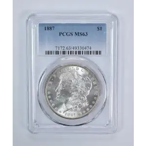 1887 $ PCGS MS63 Morgan Silver Dollar
