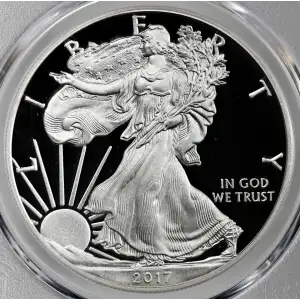 2017-W $1 Silver Eagle First Day of Issue 1 of 1000, DCAM