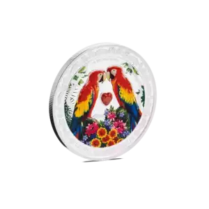 1 oz Love is Precious - Macaw 1oz Silver Coin