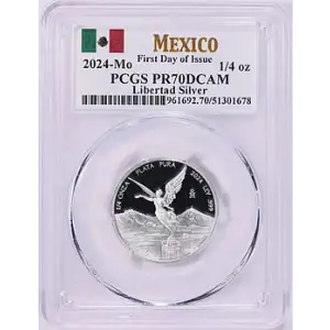 2024 - MO - PCGS - PR70DCAM - 1/4oz Silver