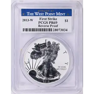 2013-W $1 Reverse Proof West Point Mint Set First Strike