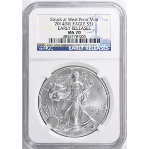 2014 (W) Eagle MS70 NGC