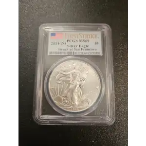 2014-(S) $1 Silver Eagle Struck at San Francisco First Strike