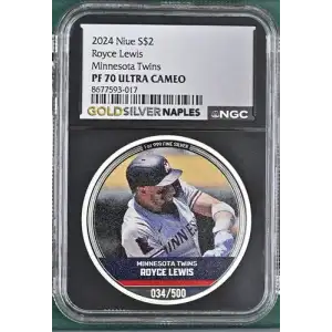 2024 Niue Royce Lewis Minnesota Twins S$2 PF 70 ULTRA CAMEO