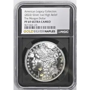 (2022) AR High Rel The Morgan Dollar American Legacy Coll. 1oz  PF 69 ULTRA CAMEO