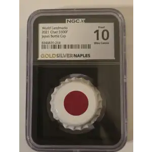 2023 6g Japan Bottle Cap - NGC - Ultra Cameo - PF70