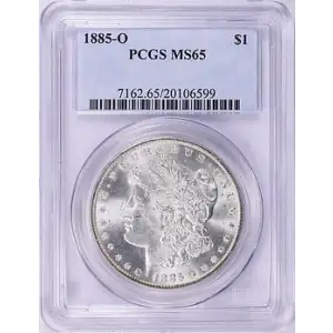 1885 - O - PCGS - MS65 - $1 Silver Eagle (2)