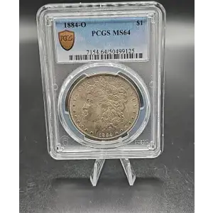 1884 O $1 Silver Morgan PCGS MS64