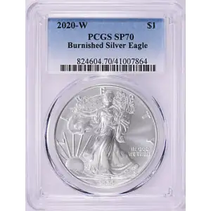 2020-W $1 Burnished Silver Eagle