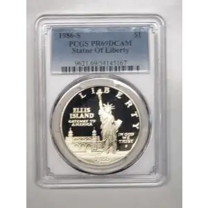 1986-S $1 Statue Of Liberty, DCAM
