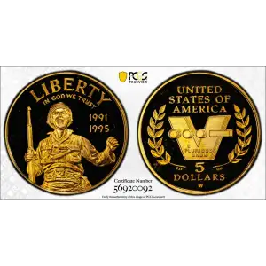 1991-95-W $5 World War II, DCAM (2)
