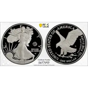 2020-W $1 Silver Eagle - v75 Privy First Day of Issue Cleveland Freedom, DCAM