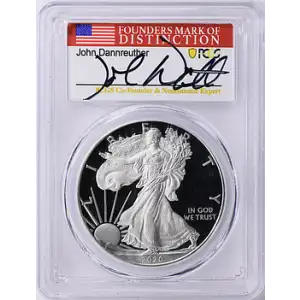 2020-W $1 Silver Eagle First Day of Issue Philadelphia John Dannreuther Philadelphia, DCAM