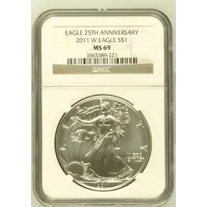 2011 W BURNISHED SILVER EAGLE (2)