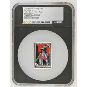 2025 Harley Quinn - Steve Pugh Breaking Glass DC Comic Art Trading Coin ULTRA CAMEO (2)