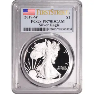2017-W $1 Silver Eagle First Strike, DCAM