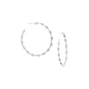 silver anchor link hoop - Marlyn Schiff 