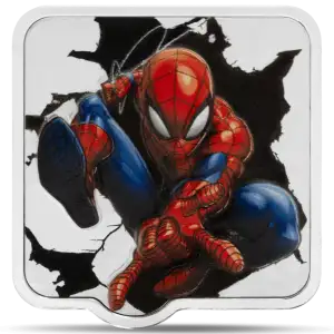 2025 2oz Niue Silver Coin - Marvel: Spider-Man Thwip (S-23A)