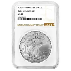 2007 W Eagle S$1 MS70 Burnished