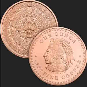 1 Oz Copper Round Saint Gaudens HLM [DUPLICATE for #548378]