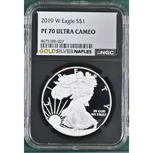2019 W Eagle S$1 PF 70 ULTRA CAMEO