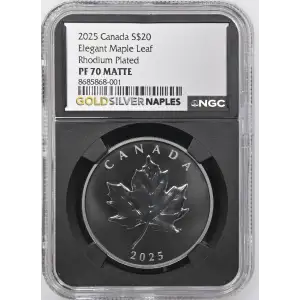 2025 Elegant Maple Leaf Rhodium Plated MATTE (2)