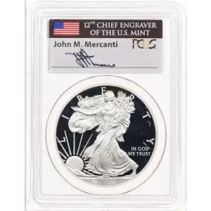 2013-W $1 Silver Eagle Mercanti Signature, DCAM