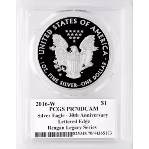 2016-W $1 Silver Eagle Silver Eagle - 30th Anniversary LE Ashley Reagan, DCAM