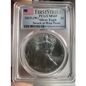 2015-(W) $1 Silver Eagle Struck at West Point First Strike