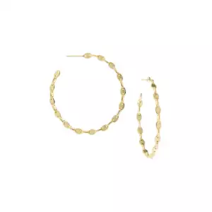 gold anchor link hoop - Marlyn Schiff 