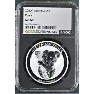 2020P Australia Koala S$1 MS 69