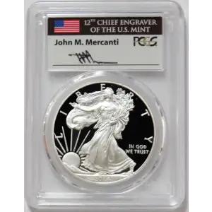 2014-W $1 Silver Eagle Mercanti Signature, DCAM