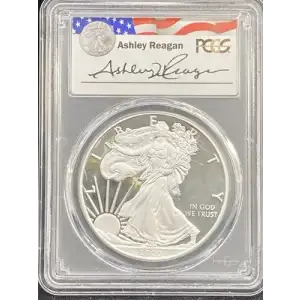 2020-W $1 Silver Eagle Ashley Reagan Signature, DCAM