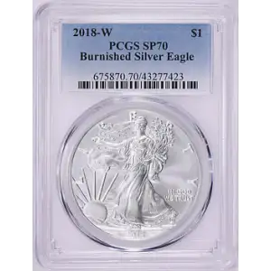 2018-W $1 Burnished Silver Eagle