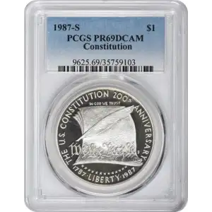 1987-S $1 Constitution, DCAM