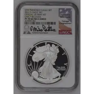 2012 S SAN FRANCISCO EAGLE SET EARLY RELEASES OFFICIAL US MINT SET ULTRA CAMEO (2)