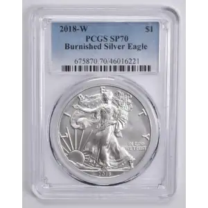 2018-W $1 Burnished Silver Eagle