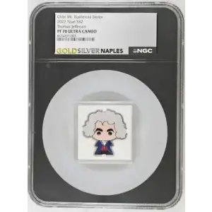 2022 Niue Thomas Jefferson S$2 PF 70 ULTRA CAMEO