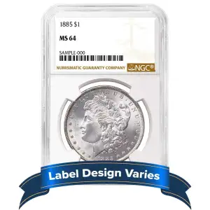 1885 $1 - Morgan - NGC - MS64