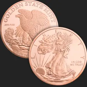1 oz Copper Walking Liberty GSM