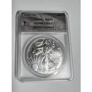 2020-W 1 oz Silver Eagle  S$1 NGC MS70