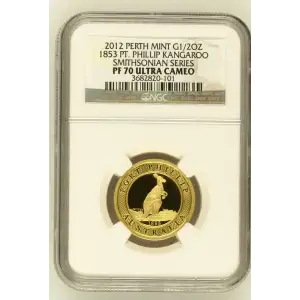 2012 1853 Pt. Phillip Kangaroo Smithsonian Series ULTRA CAMEO (2)