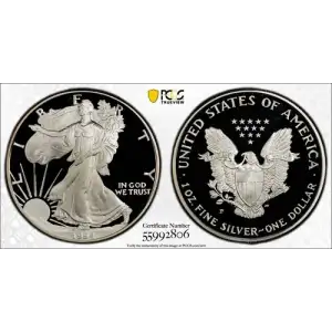 1994-P $1 Silver Eagle Ashley Reagan, DCAM
