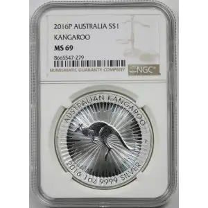 2016P Australia S$1 Kangaroo MS69 (2)