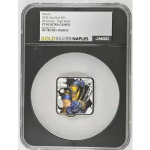 2025 2oz Niue S$3 Wolverine Marvel PF 70 ULTRA CAMEO
