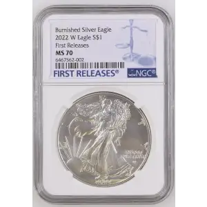2022 W First Releases Burnished Silver Eagle (2)