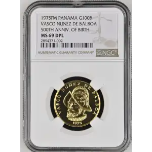 1975FM VASCO NUNEZ DE BALBOA 500TH ANNIV. OF BIRTH DPL (2)