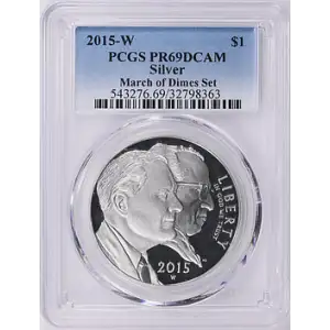 2015-W $1 Silver March of Dimes Set, DCAM