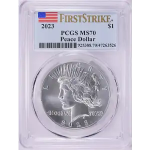 2023 $1 Peace Dollar First Strike
