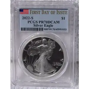 2022-S $1 Silver Eagle First Strike, DCAM